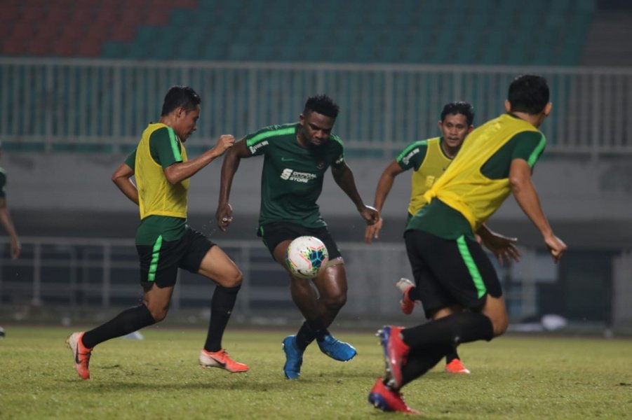 Osas Saha Gembira Jalani Debut Latihan di Timnas Indonesia