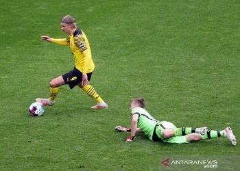 Dwigol Haaland antar Dortmund tundukkan Leverkusen di pengujung musim
